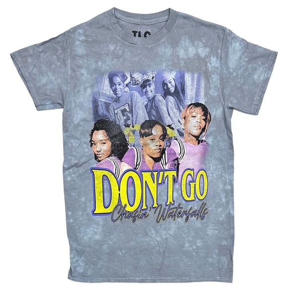 TLC Other - TLC R&B Music Band Men's Mineral Stone Acid Distressed Vintage Wash Tee T-Shirt